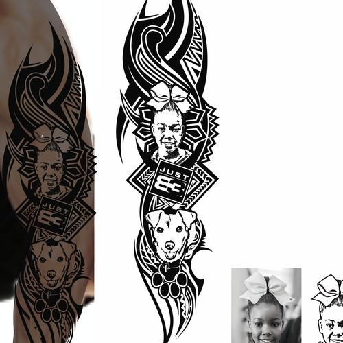 Arm sleeve tattoo 3/4 | Tattoo contest | 99designs