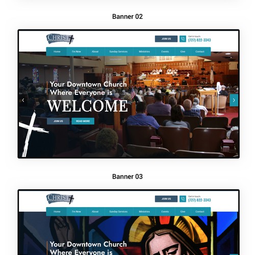 Redesign of Church Website Design by Irshad 786