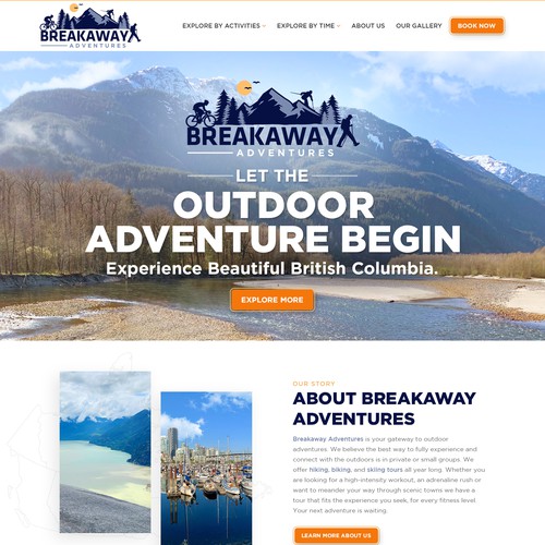 Design a website for outdoor adventure travel company Design by Jasmin_A (AMPLE)