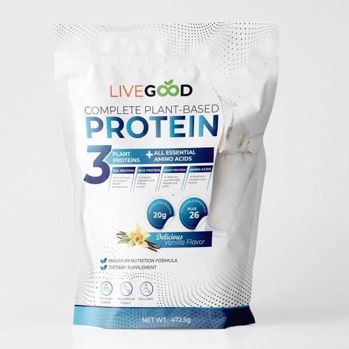 ***GUARANTEED PRIZE*** - LABEL DESIGN for Protein Powder -*****NEW***** Design by graphicdesigner099