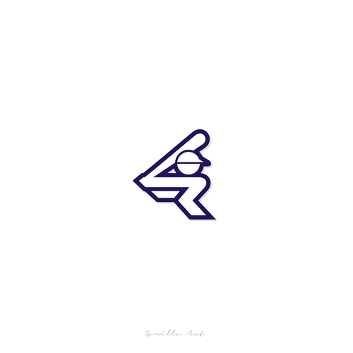 Designs Riot Baseball Man Logo design contest