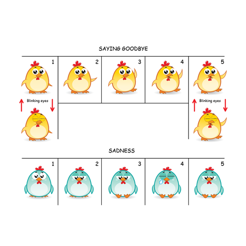 Chicken Emoji Stickers Design by giorgia.isacchi