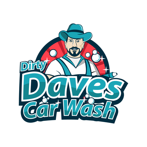 Car Wash Mascot with Logo Réalisé par Wuiing!