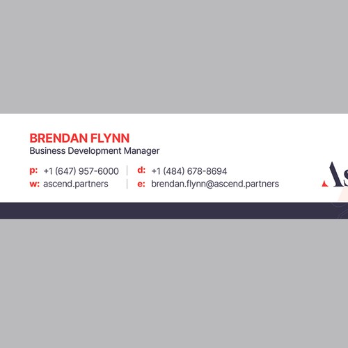 Design di Ascend Partners New Branded Email Signature di Balad_Studio™