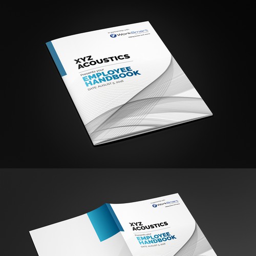 Design a new look for employee handbook cover page/header/new font