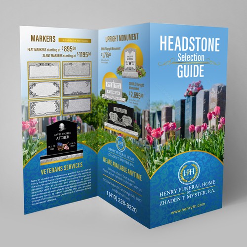 Design Headstone/Tombstone Brochure Design by ArtBells