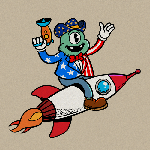 Mascot for Uranus Fudge Factory and General Store Design by Diego Desfase