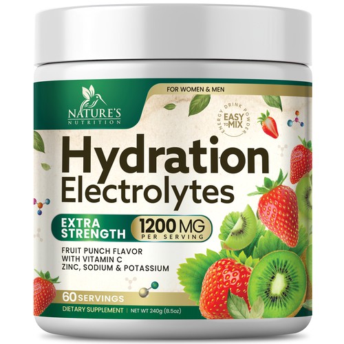 Hydration Electrolytes Design Needed for Nature's Nutrition Design by Black-Pepper