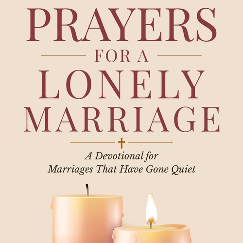"Design a spare, symbolic cover for Prayers for a Lonely Marriage" winning Book cover