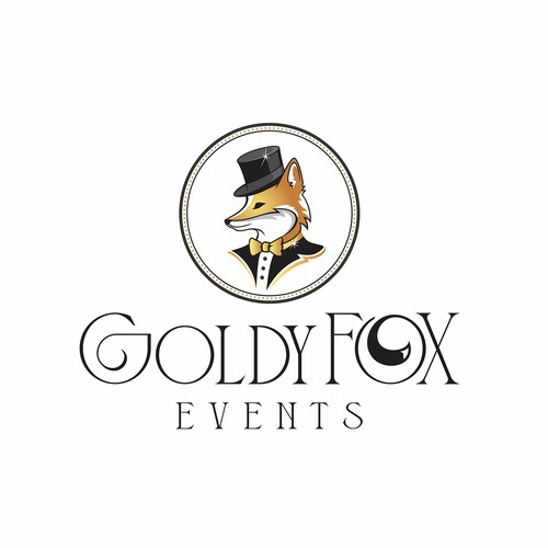 Design a Chic and Stylish Fox Logo for Our Elegant Wedding and Event Rental Business: Goldy Fox Events Design by NewArt777