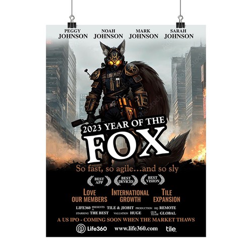 Life360 2023 Year of the Fox Poster Design by Xnine