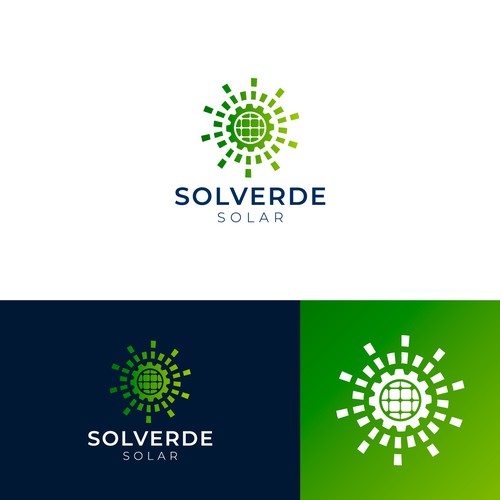 Clean logo for solar company Design by jomx