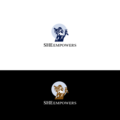 SHEempowers - luxurious design of a woman preferrably in some kind of a circle to appeal to women professionals Design by Ikim