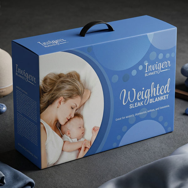 Invigerr Weighted Blanket: Soothing Wellness Packaging