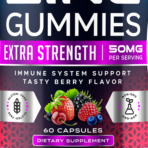 Tasty Zinc Gummies design needed for Nature's Choice Design por ZAKIGRAPH ®