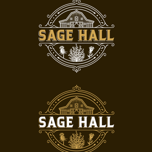 Sage Hall - Country Swing Dance & Wedding Venue Logo Design réalisé par IrfanSe