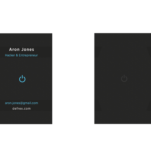 Create an elegant business card for an entrepreneurial hacker Design by xkarlohorvatx