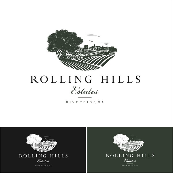 Design by SplashThemes titled "ROLLING HILLS ESTATE LOGO DESIGN"