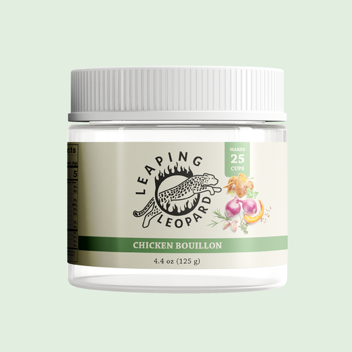 Launch Leaping Leopard Bouillon - An Additional Item to Leaping Leopard Food Enhancers!! Design by Ilka A.