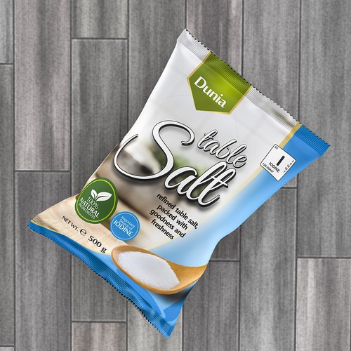 Newcomer in refined table salt business, need fresh design to attract new market-ontwerp door devel00per