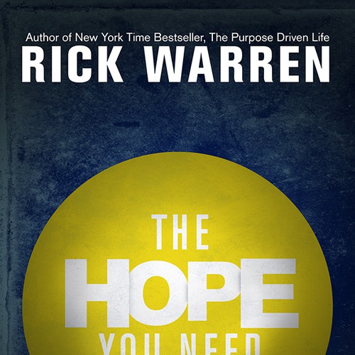 Design Rick Warren's New Book Cover Diseño de Xavier Fajardo