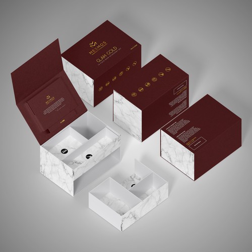 Design a smart luxury packaging for a desk accessory set Design by FAREL_14