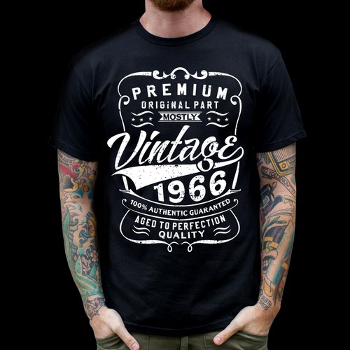 Create a Vintage Birthday Shirtdesign +++ | T-shirt contest