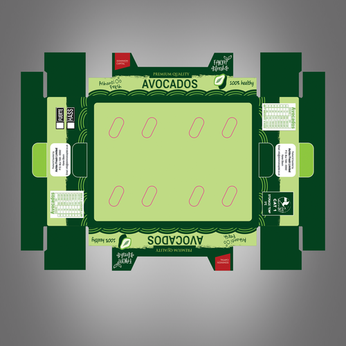 Avocado export box design Design by bn82design