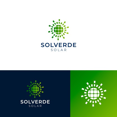 Clean logo for solar company Design by jomx