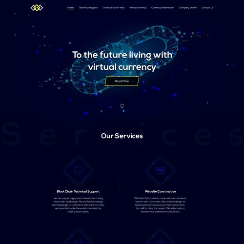 Diseño de página web propuesta en el concurso por Dot_20