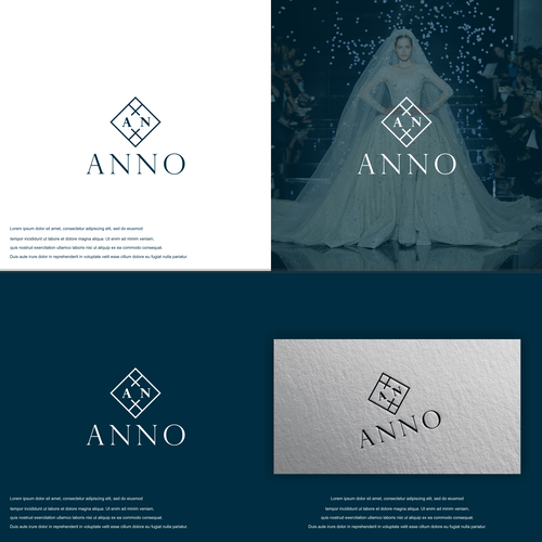 Craft a Unique Wordmark and Monogram for ANNO's Luxury Evening Wear Réalisé par Jhenes