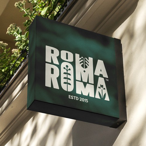 Roma Roma Logo Desing Diseño de Shorttox™