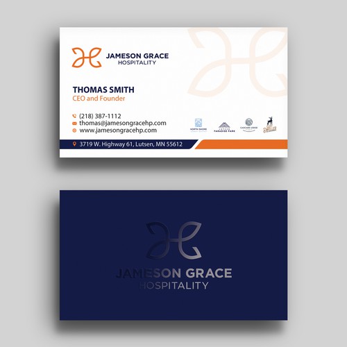 Design Create a modern and clean business card for a parent company with 4 subsidiaries por Rskylight