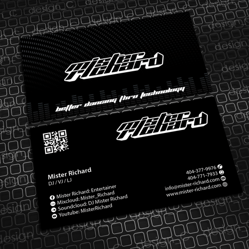 Create DJ VJ Business Card For Night Clubs Events