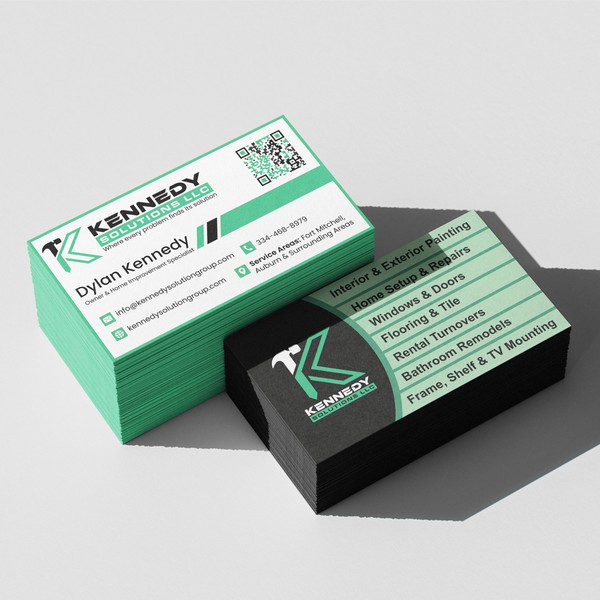 Kennedy Solutions LLC Modern Business Card Design