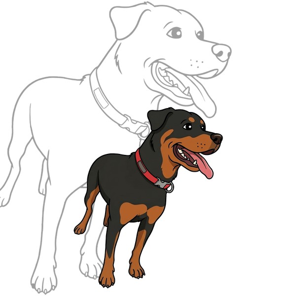Design by Ti4 titled "Dog illustraton mascot"