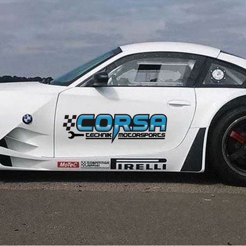 We need a powerful revamped logo for brand identity for our race car livery! Design by zarpy