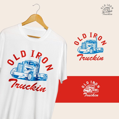 Vintage old school trucking Restoration and apparel brand Design by Heartmodjo