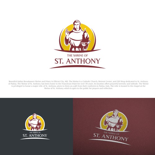 Create engaging new logo for the Catholic Shrine of St. Anthony Design by PinkPanda12