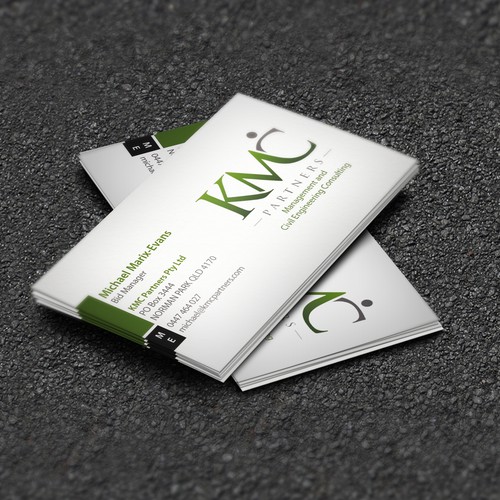 KMC Partners Business Card Design Design réalisé par AYG design