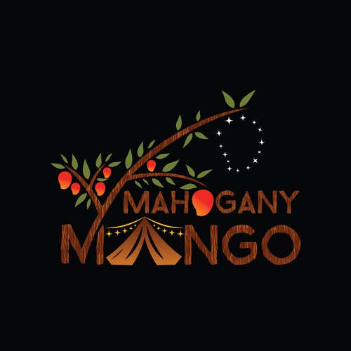 Mahogany Mango, Glow in the Dark Supplies, Festival, Glamping/Camping and Kids Room Fun Market Design by THE DESIGNSTER