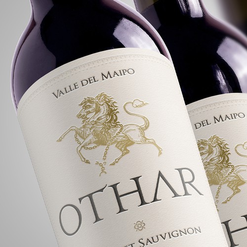 Wine labels inspired in Atilas Horse Design by Saverio Wongher ™