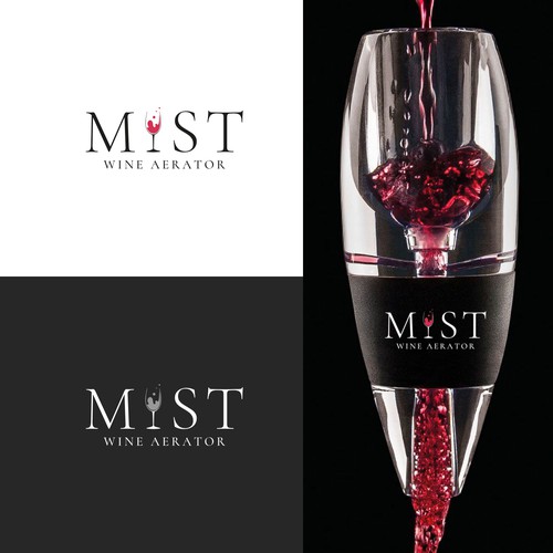 Wine Mist Logo Design by Stebelska Design