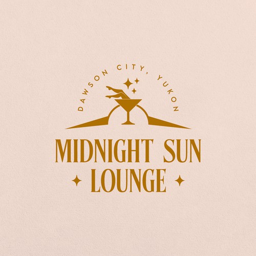 Midnight Sun Lounge logo for Dawson City, Yukon! Design by najetounis