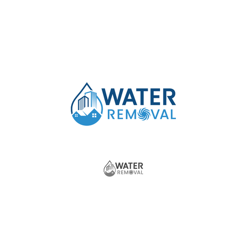 Logo Design For Water Damage Company Diseño de A r s l a n