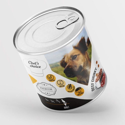 Design a super premium pet food packaging! Design by Budour A.