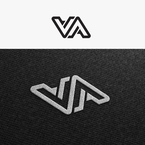VA Monogram Logo for All Over Print Design by Ovaz.Syd_99