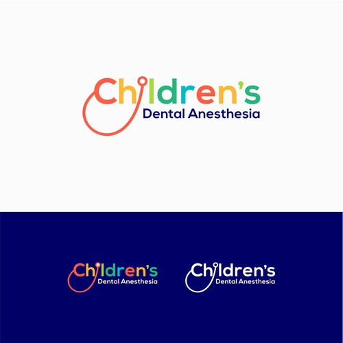 Children’s dental anesthesia company logo Design by Logood.id