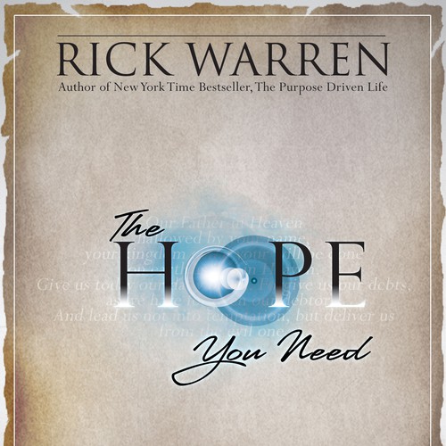 Design Rick Warren's New Book Cover Design por H!