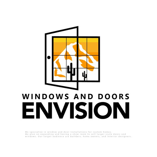 Design a modern eye-catching logo Window/Door company. Lets go! Design by designedbyjeriz▲